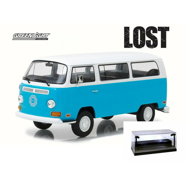 GREENLIGHT 84033 LOST TV SERIES 1971 VW VOLKSWAGEN DHARMA VAN 1/24 BLUE WHITE 